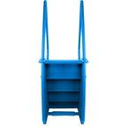 Aqua Select White Outside Flip-up Safety Ladder for Above Ground Pools 48-54H