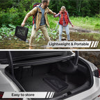 OHHANI Folding Grill Table, 3 ft Portable Outdoor Bbq Picnic Table, Easy Storage for Camping, Black