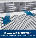 GE Window Air Conditioner Unit 5,000 BTU for Small Rooms up to 150 sq ft Manual Adjustable Fan