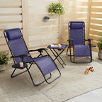 Amazon Basics Outdoor Patio Mesh Adjustable Zero Gravity Lounge Chair Recliners set of 2
