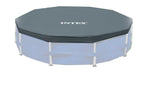 Intex 12 Ft x 30 Inches Metal Frame Set Above Ground Swimming Pool with Filter & Cover