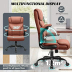 Office Chair Large High-Foot Computer Desk Chair Chair Lumbar Support Rotating Computer Chair