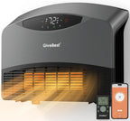 Wall mounted electric heater with WiFi and remote control, floor standing heater 1500W fast coverage for large rooms