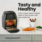 Chefman Compact 6.3-Quart Digital Air Fryer with Rotisserie Dehydrator and Convection Oven