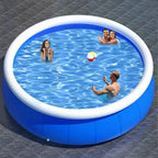 12FT Butterfly Coil Mesh Inflatable Pool 366x76cm Large Blow Up Swimming Pool Family Summer Water Pool for Backyard Outdoor Garden