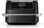 Ninja Foodi 10QT 6-in-1 DualZone Smart XL Air Fryer, 2 Independent 5QT Baskets, Smart Cook Thermometer, Match Cook, Smart Finish, Air Fry, Roast, Bake, Dehydrate, Reheat, Grey, DZ550