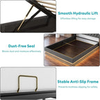 Queen Bed Frame Storage Lift Up Queen Size Bed Frame Headboard Upholstered Platform Bed