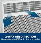GE Window Air Conditioner Unit 5,000 BTU for Small Rooms up to 150 sq ft Manual Adjustable Fan