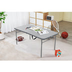 Mainstays 4' Adjustable Height Centerfold Folding Table, Black