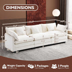 ihanherry 146-inch U-shaped modern sofa modular area cloud sofa