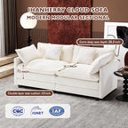 ihanherry 146-inch U-shaped modern sofa modular area cloud sofa