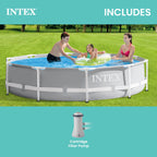 Intex 26719EH 14ft x 42in Prism Frame Above Ground Swimming Pool with Pump