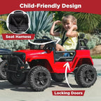Best Choice Products 12V Kids Ride-On Truck Car with Spring Suspension and LED Lights