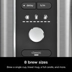 Extra Large Hot and Iced Coffee Maker with Fast Cold Brew, 4 Brewing Methods, 8 Sizes (Small to Travel), Single-Cup Coffee Maker, 12-Cup Capacity