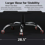 Gaming Chair with Massage Lumbar Support and Footrest Height Office Gaming Chair