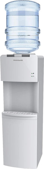 Frigidaire EFWC498 - Top Loading Cooler Dispenser -Hot & Cold Water - Child Safety Lock - Innovative Slim & Sleek Design, Holds 3 or 5 Gallon Bottles - Black