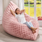 Hobestluk 3 in 1 Bean Bag Chair Giant Bean Bag Chairs Convertible Bean Bag Floor Cushion