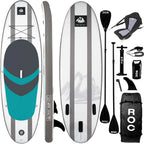Roc Inflatable Stand Up Paddle Board with Premium SUP Paddle Board Accessories