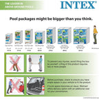 INTEX Metal Frame 12ft x 30in Above Ground Swimming Pool Set w/Filter Pump