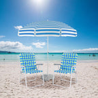 VINGLI Patio Lawn Webbed Folding Chairs Set of 2 Outdoor Beach Portable Lawn Chair