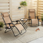 Amazon Basics Outdoor Patio Mesh Adjustable Zero Gravity Lounge Chair Recliners set of 2