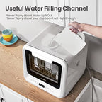 COMFEE' Portable Mini Dishwasher Countertop with 5L Built-in Water Tank for Apartments& RVs