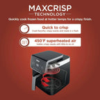 Ninja Air Fryer Pro XL 6-in-1 with 6.5 QT Capacity Max Crisp Air Fry Air Roast Bake