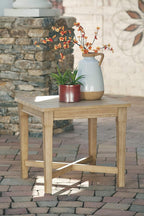 Coastal view outdoor terrace eucalyptus sofa