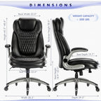 Executive Office Chair Computer Desk Chair Swivel Home Office Chair Upgraded Casters