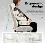 Large high back office chair high back leather gaming chair with footrest