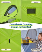 Golabs Truck Bed Tent for 5.5-6.5 Ft Bed, 5-Minute Easy Setup by Pre-Assembled Design, Waterproof PU2000mm, 2-Person Portable with Extra Rainfly Cover for Camping & Outdoor, Includes Storage Bag
