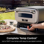 Ninja Artisan Outdoor Pizza Oven 12-inch 3-minute Pizza Neapolitan Thin Crust New York Chicago