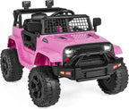Best Choice Products 12V Kids Ride-On Truck Car with Spring Suspension and LED Lights