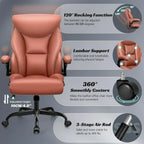 Office Chair Large High-Foot Computer Desk Chair Chair Lumbar Support Rotating Computer Chair