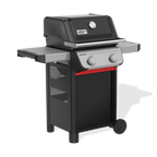 Weber Spirit Gas Grill, E-210 2 Burner Propane Gas Grill with Wheels, Black