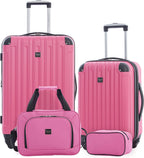 Hardside Travel Luggage Lilac Set of 4