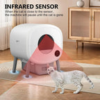 Self Cleaning Litter Box Large Capacity Automatic Cat Litter Box Self Cleaning for Cats