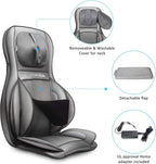 COMFIER Massager Chair with Heat Shiatsu Neck Back Massager Portable with Compress