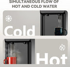 Euhomy Hot Cold Water Dispenser Top Loading Water Dispenser for 3 or 5 Gallon Bottles