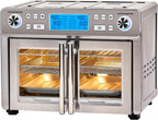 Emeril Lagasse Dual Zone 360 Air Fryer Oven Combo with French Door 25 QT Extra Large