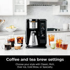 Ninja Hot and Cold Brewing System, Tea and Coffee Maker with Auto-iQ, 50 oz Thermos, and Frother