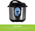 CAREY DPC-9SS Smart Electric Pressure Cooker and Canner, Stainless Steel, 9.5 Qt