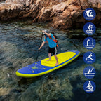 FunWater Inflatable Stand Up Paddle Board Premium SUP Paddle Accessories EVA Deck