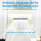 Midea 12,000 BTU U-Shaped Smart Inverter Window Air Conditioner�CCools up to 550 Sq. Ft.
