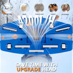 Cordless Pool Vacuum with Telescopic Pole, 18.5 GPM Powerful Suction, 60 Min Runtime, Handheld Rechargeable Pool Vacuum Cleaner for Above Ground/Inground Pools Hot Tubs Spas