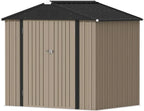 Devoko Outdoor Storage Shed Lockable Metal Garden Shed Steel Anti-Corrosion Storage House