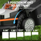Litheli Cordless Lawn Mower 13 Inch, U20 Handy+ 20V Electric Lawn Mowers for Garden