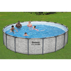 Bestway Steel Pro MAX 15’ x 48 Metal Frame Above Ground Pool, Blue, POOL ONLY
