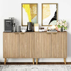 Free Standing Cabinet Black Wood for Living Room, Bedroom, Dining Room, Hallway, Entryway