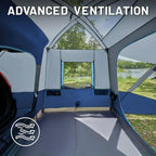TIMBER RIDGE 5-9 Person SUV Tent with Screen Porch and Awning for Family Camping Weather Resistant
